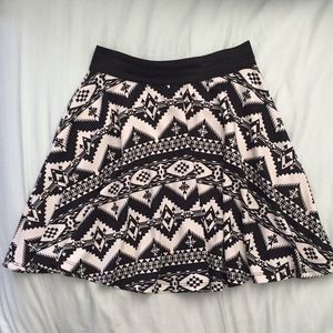 Black and white skirt